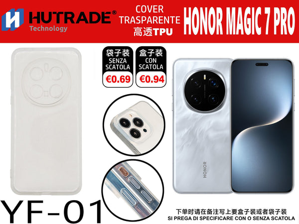 COVER TRASPARENTE HONOR MAGIC 7 PRO – YF01 011916