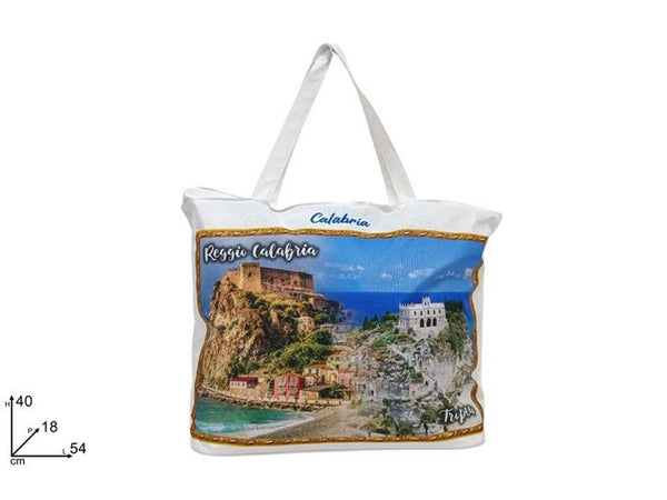 Borsa mare bianca calabria con scenario