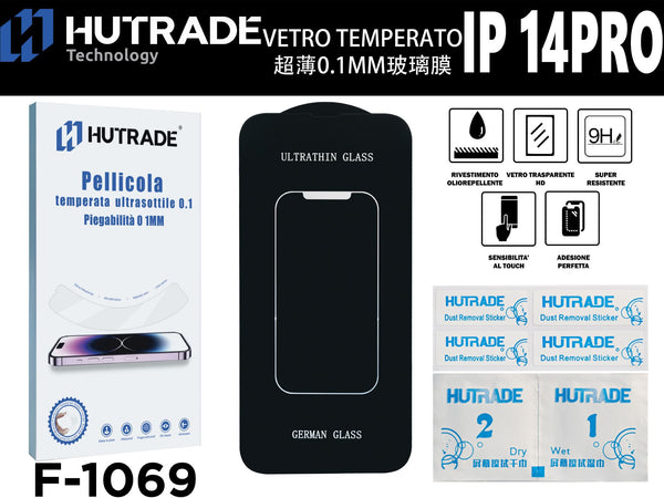 PELLICOLA DI VETRO ULTRASOTTILE 0.1MM IP14 PRO – F1069 547804