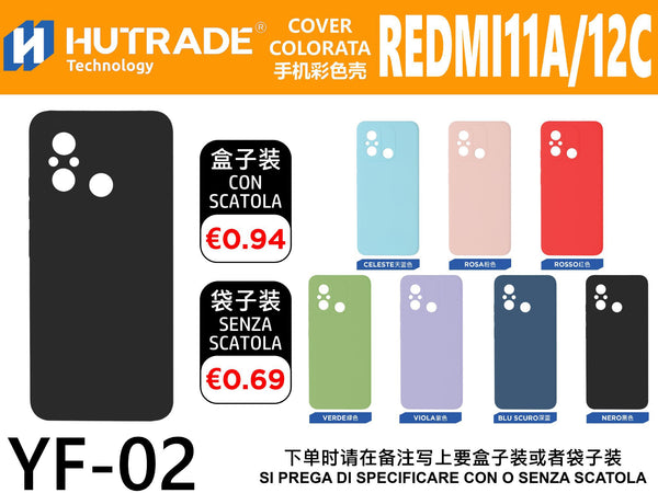 COVER COLORATA REDMI 11A/12C – YF02 006755