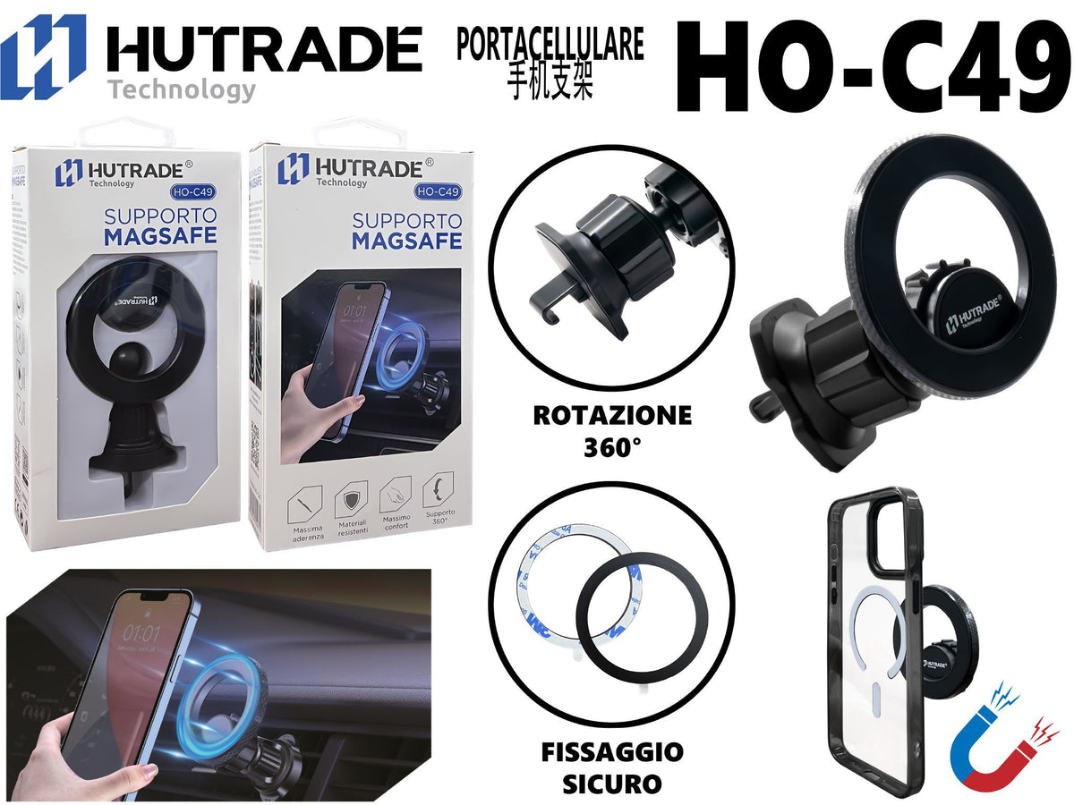HO-C49 SUPPORTO DA AUTO A CALAMITA MAGSAFE