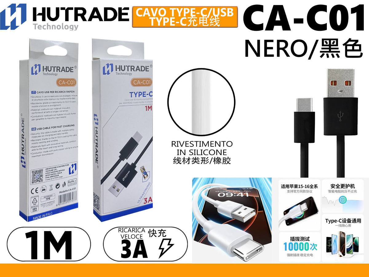 CA-C01 CAVO TYPE-C 1 METRO 3A