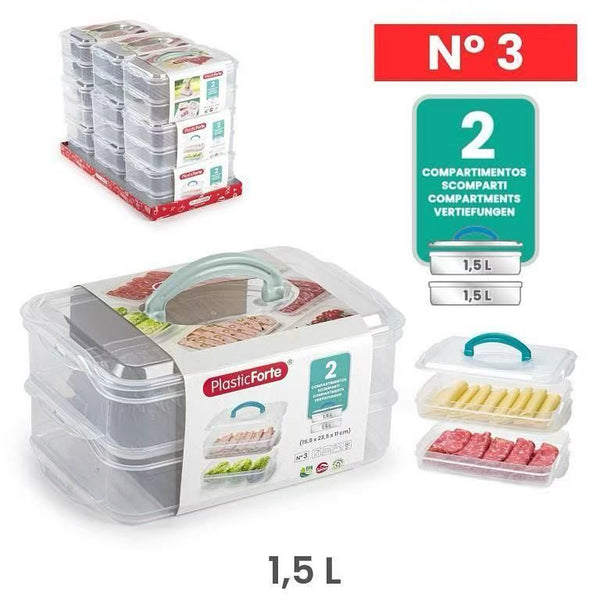 Contenitore pranzo – 15.5X23.5XH11CM – 025838