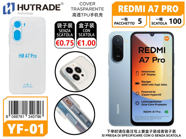 COVER TRASPARENTE REDMI A7 PRO – YF01 012028