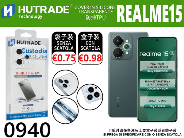COVER TRASPARENTE BORDO ANTIURTO REALME 15 – 0940 014384