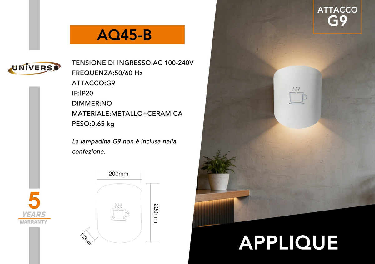 Applique Da Muro Universo – AQ45-B