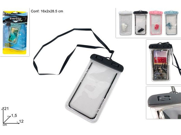 Custodia universale per smartphone con laccio — trasparente