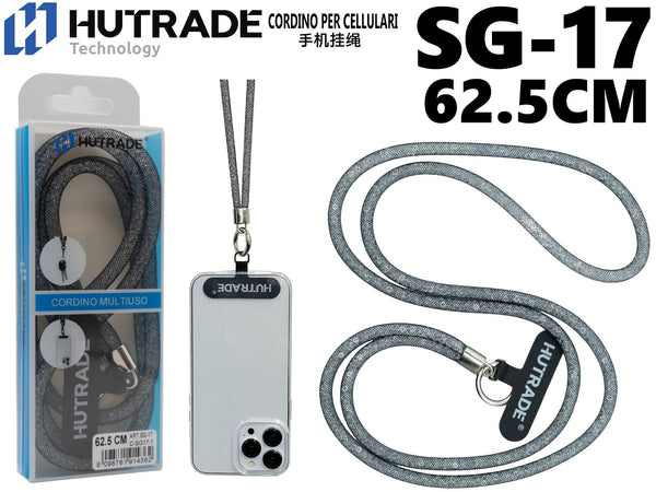 SG-17 CORDA PER CELLULARE COLORATA CON PATCH DI INSERIMENTO 62.5CM