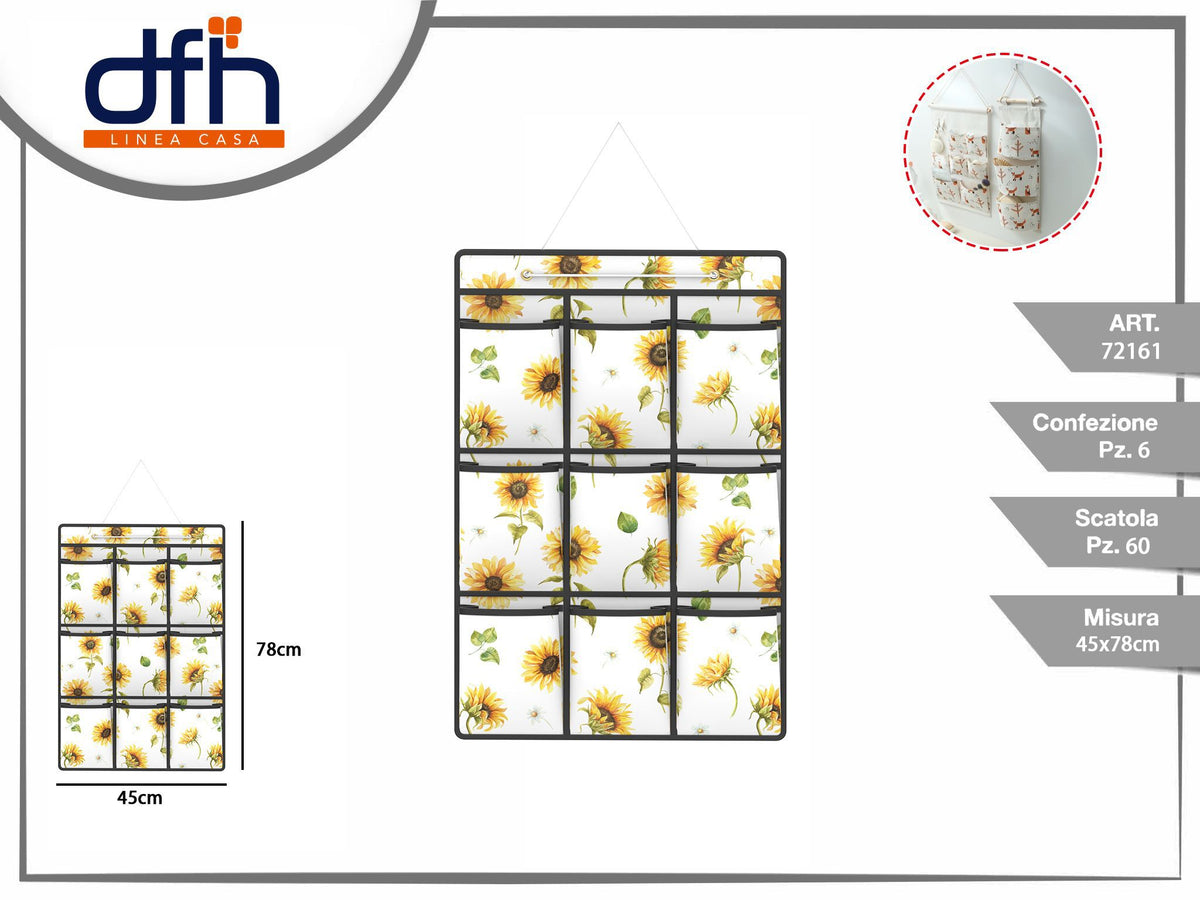 ORGANIZER A SOSPENSIONE 45 × 78 cm 9 RIPIANI