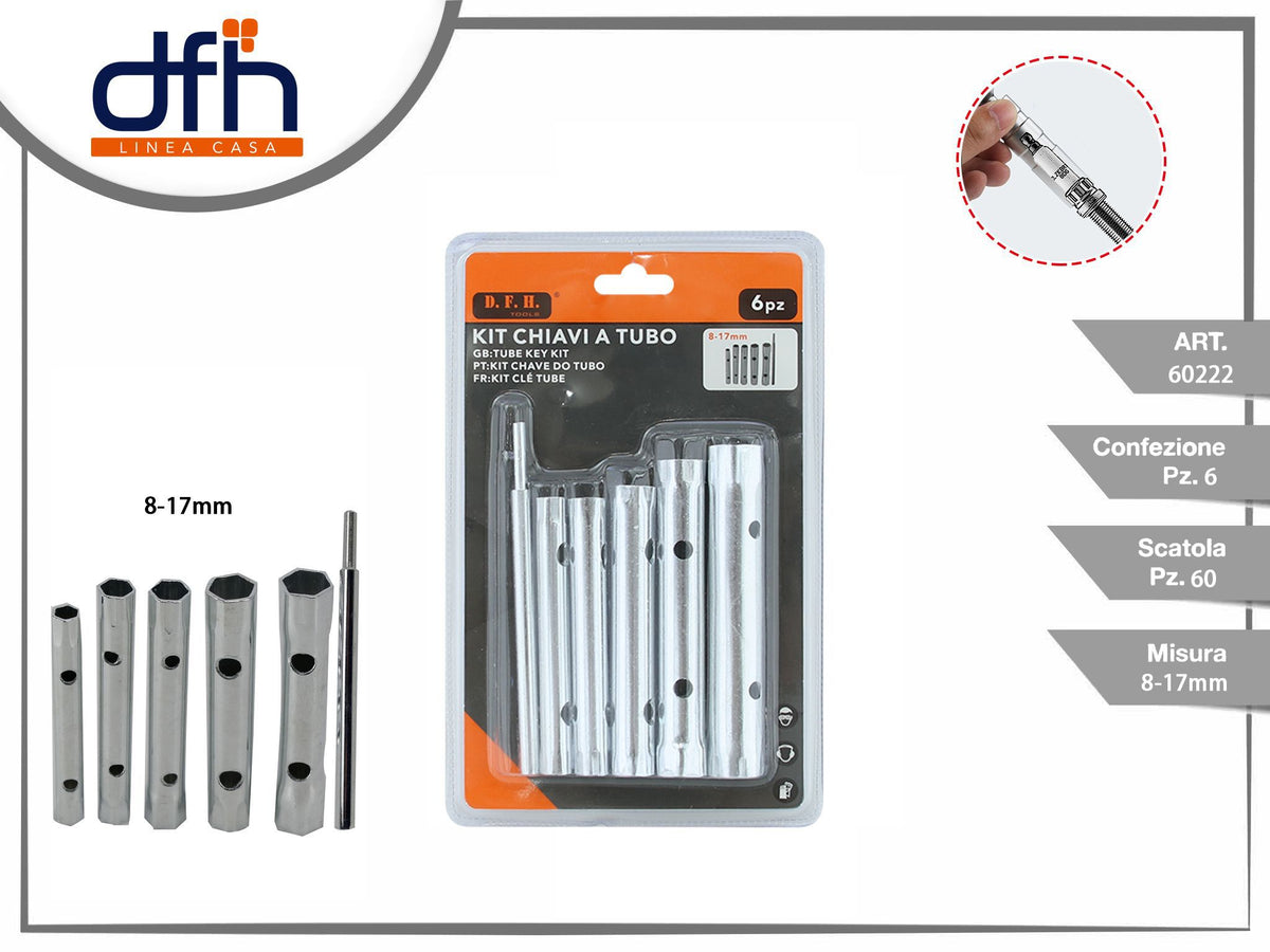 KIT CHIAVI A TUBO 6 pz 817 mm