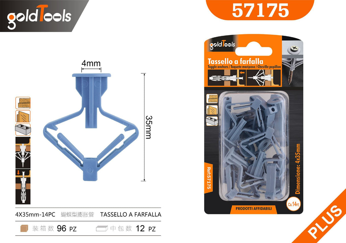 Tasselli a espansione 4×35mm – art. 57175