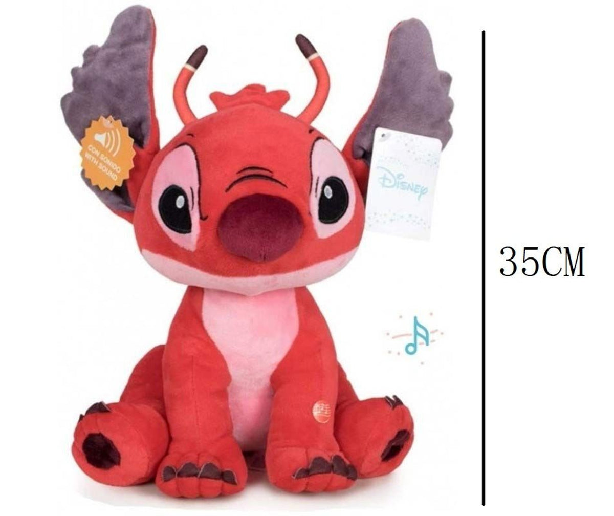 Peluche Leroy Stitch con suono, 35 cm