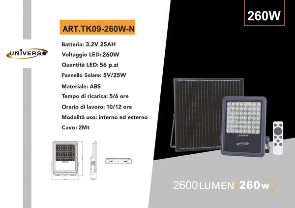 Faretto Solare Universo – TK09-260W-N