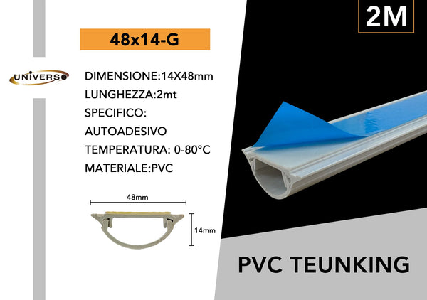 Canalina portacavi in PVC – 48X14-G