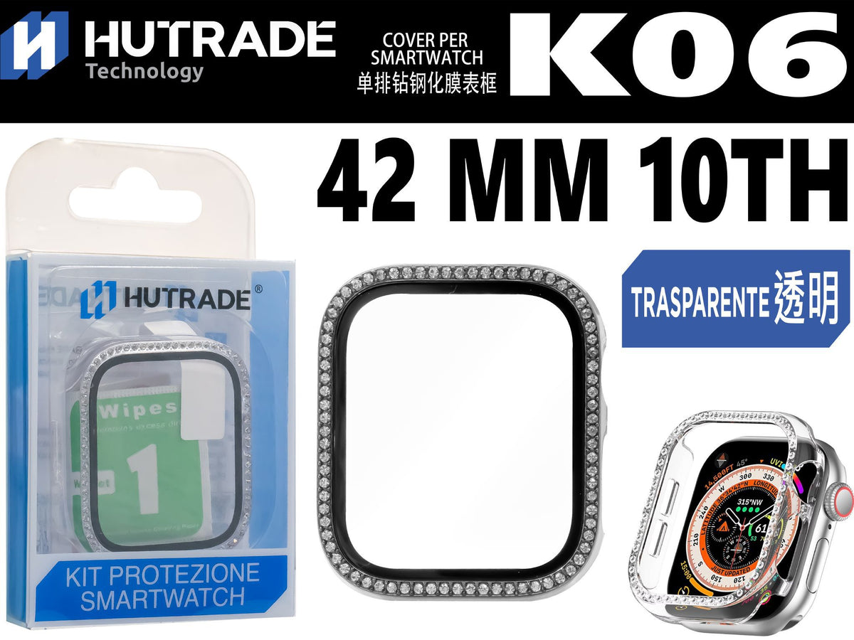 K06 CUSTODIA OROLOGIO CON BRILLANTINI 42MM 10TH