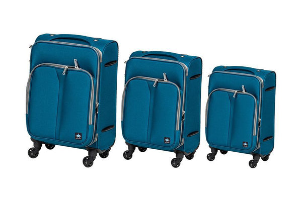 Set di 3 trolley abudhabi 56/66/76cm blu Coveri