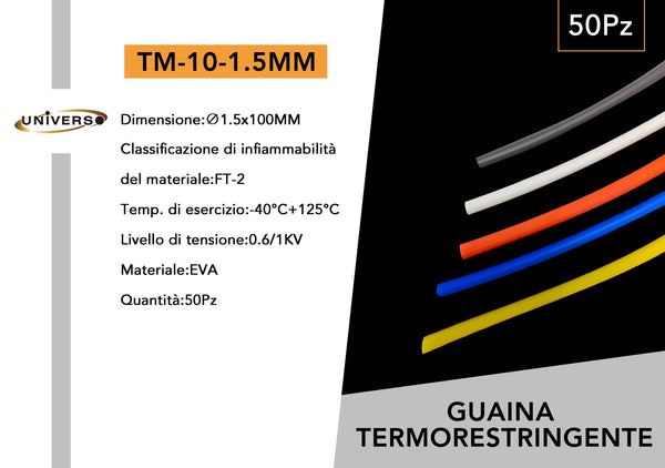 Guaina termorestringente – TM-10-1.5MM