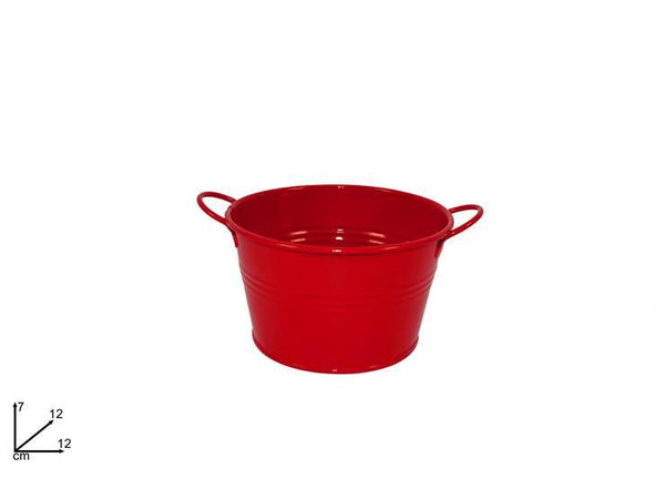 Bacinella piccola latta rosso f50214(red)