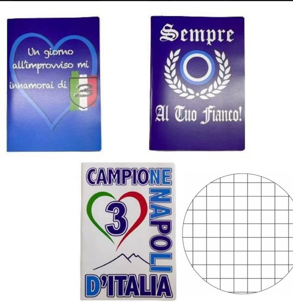 Napoli, quaderno maxi da 100 g/m² a quadretti da 5 mm