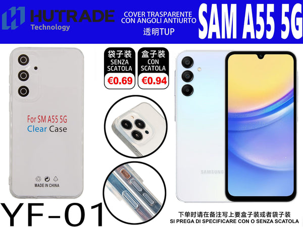COVER TRASPARENTE SAM A55 – YF01 011858