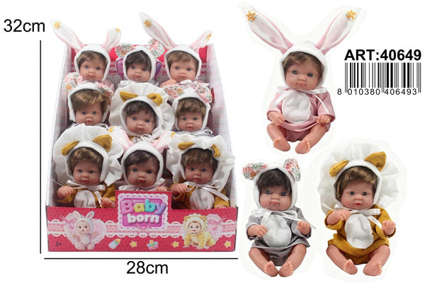 Bambolotto con costume animale assortito