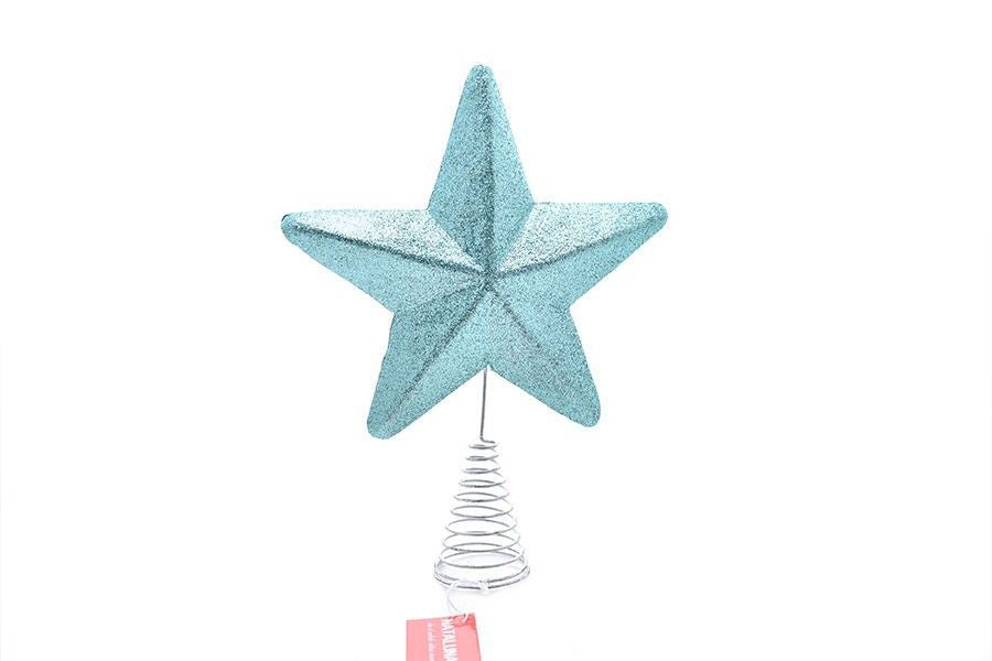 Puntale per albero con glitter — 26 cm