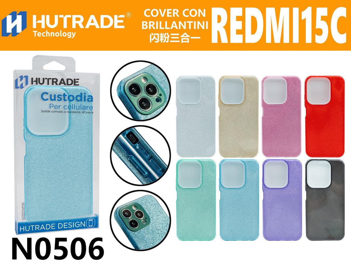 COVER CON BRILLANTINI REDMI 15C/POCO C85 – N0506 021162