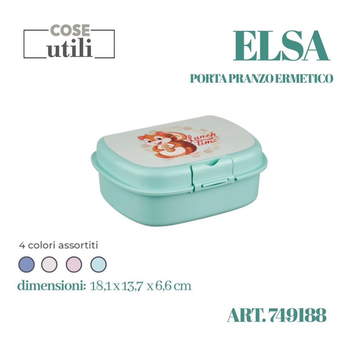 Portapranzo ermetico 18 × 13.7 × 6.6
