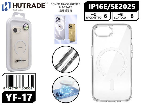 YF-17 COVER TRASPARENTE MAGSAFE IP16E/SE 2025/IP17E