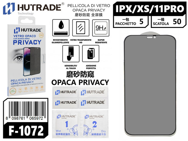 PELLICOLA DI VETRO OPACA PRIVACY IPX/XS/11 PRO – F1072 548000