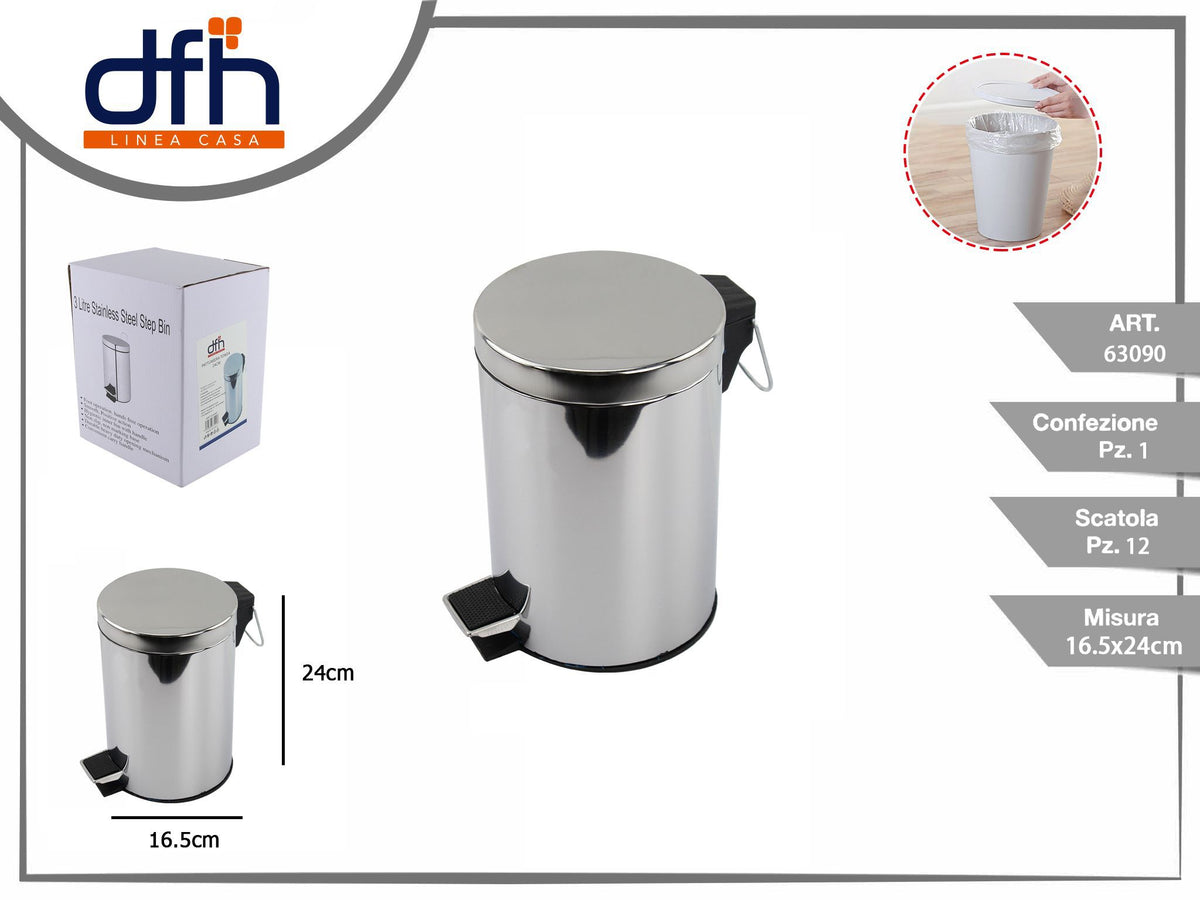Pattumiera tonda 3l
