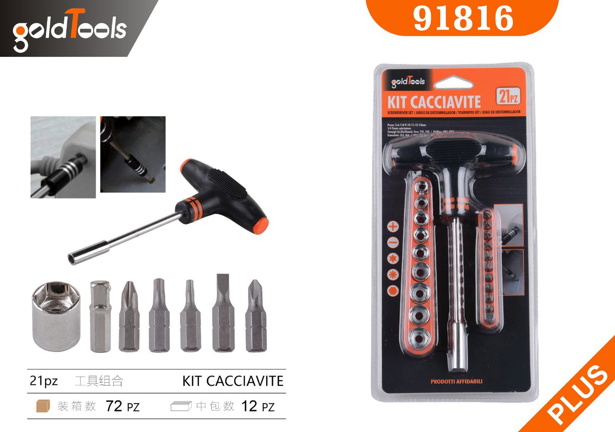 Kit cacciavite, 21 pezzi