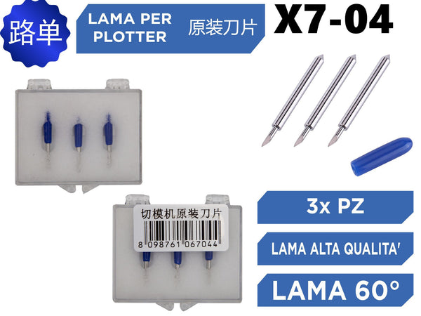 Confezione di 3 lame per plotter X7