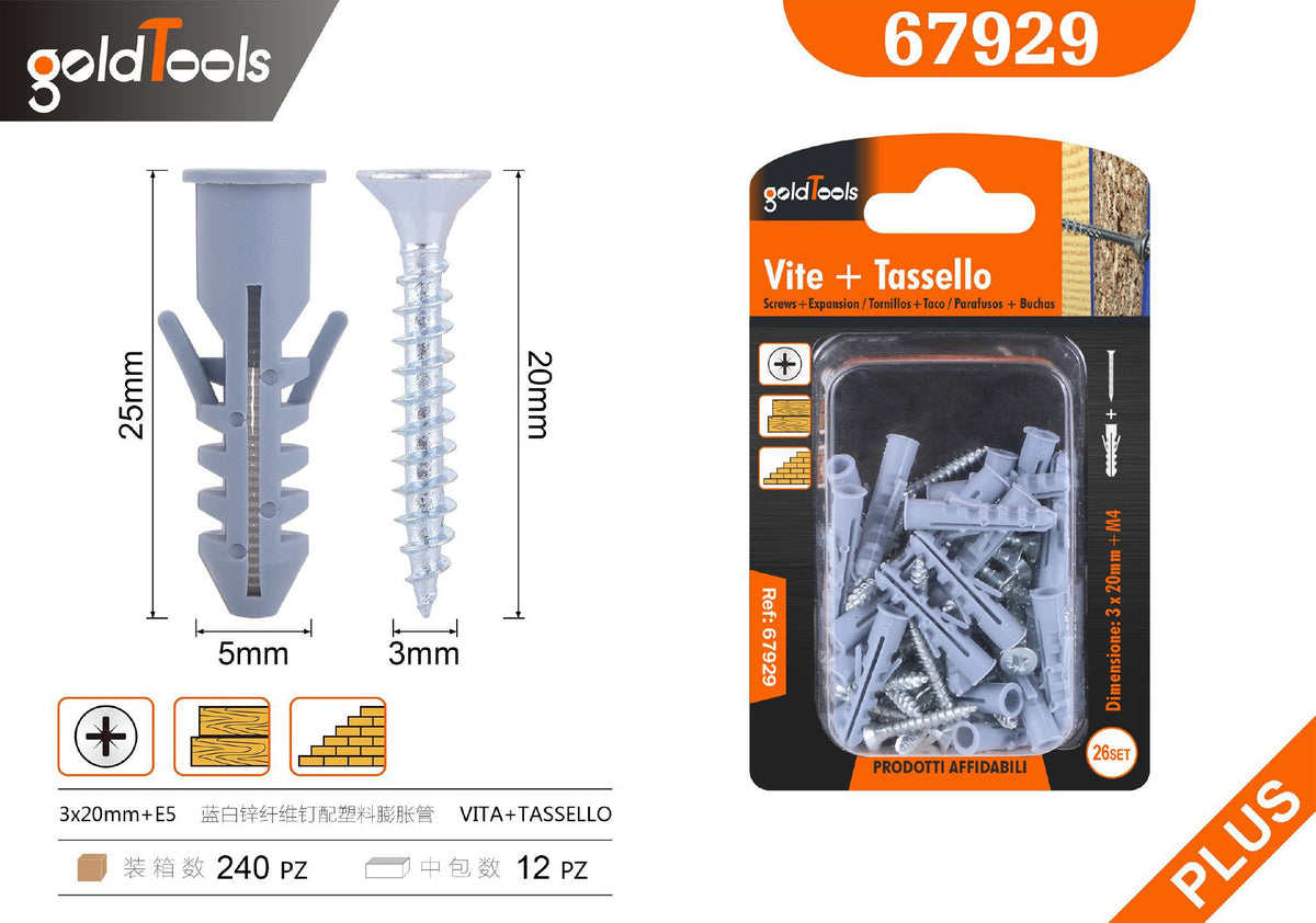 Viti con tasselli – art. 67929