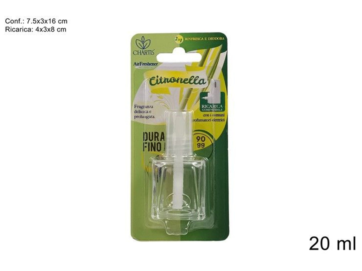 Ricarica per diffusore citronella
