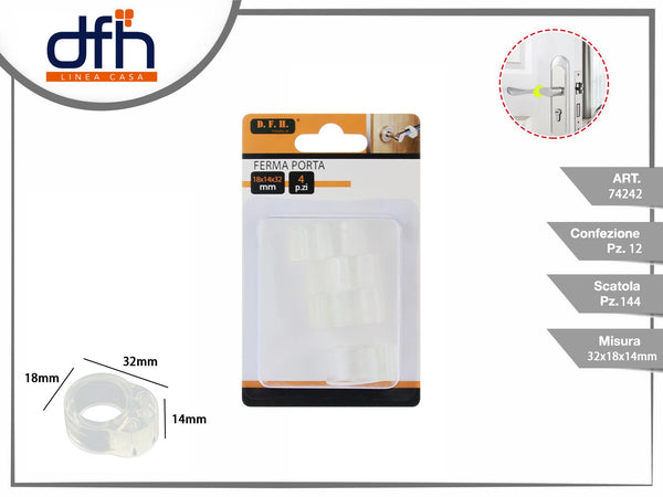 FERMA PORTA 18 × 14 × 32 mm 4 pz