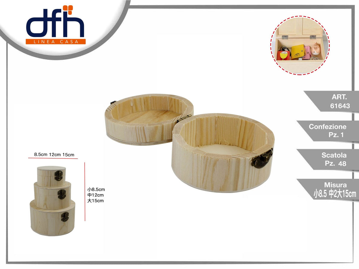 Scatole in legno tris