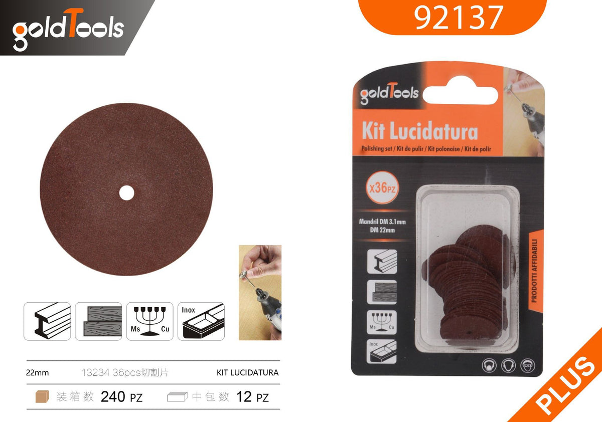 Abrasivi e accessori lucidatura – art. 92137