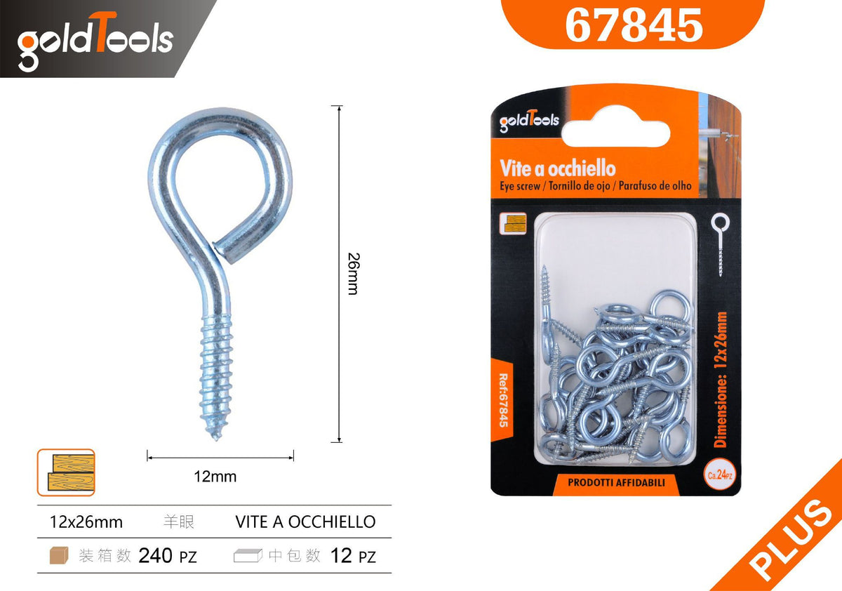 Ganci a vite e occhioli – art. 67845