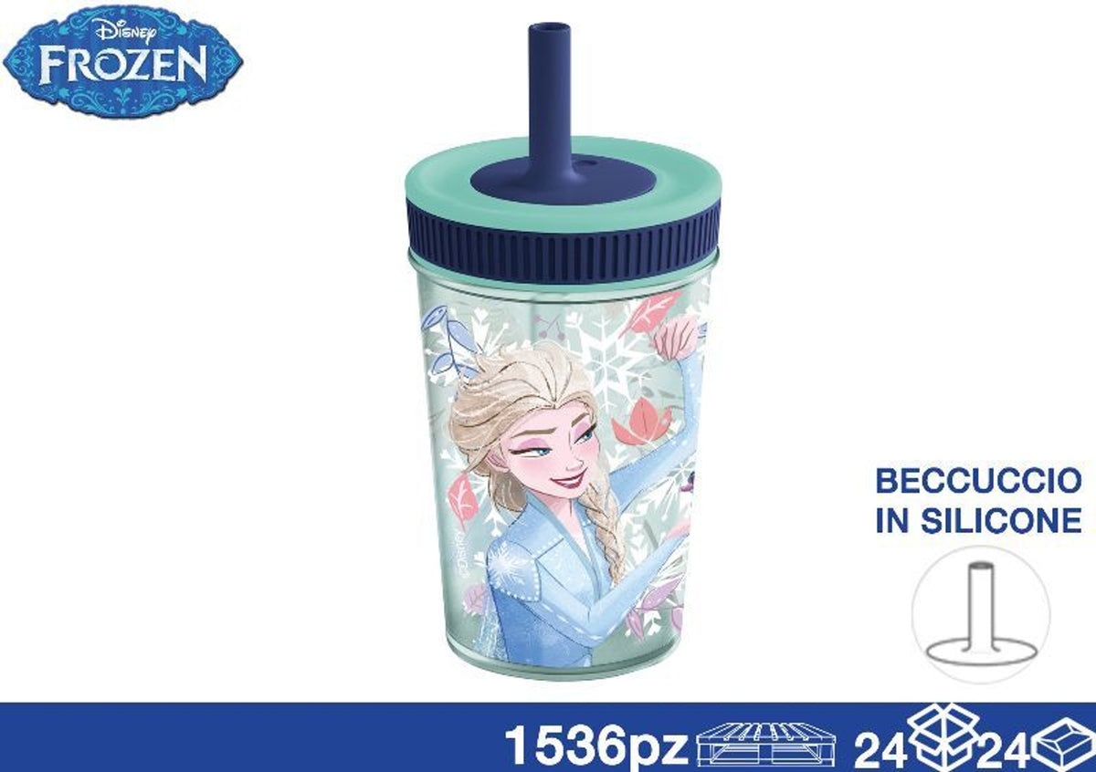 Bicchiere C Cannuccia 420Ml Frozen Eol10864