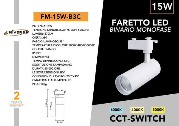 Lampada Da Pista Universo – FM-15W-B3C