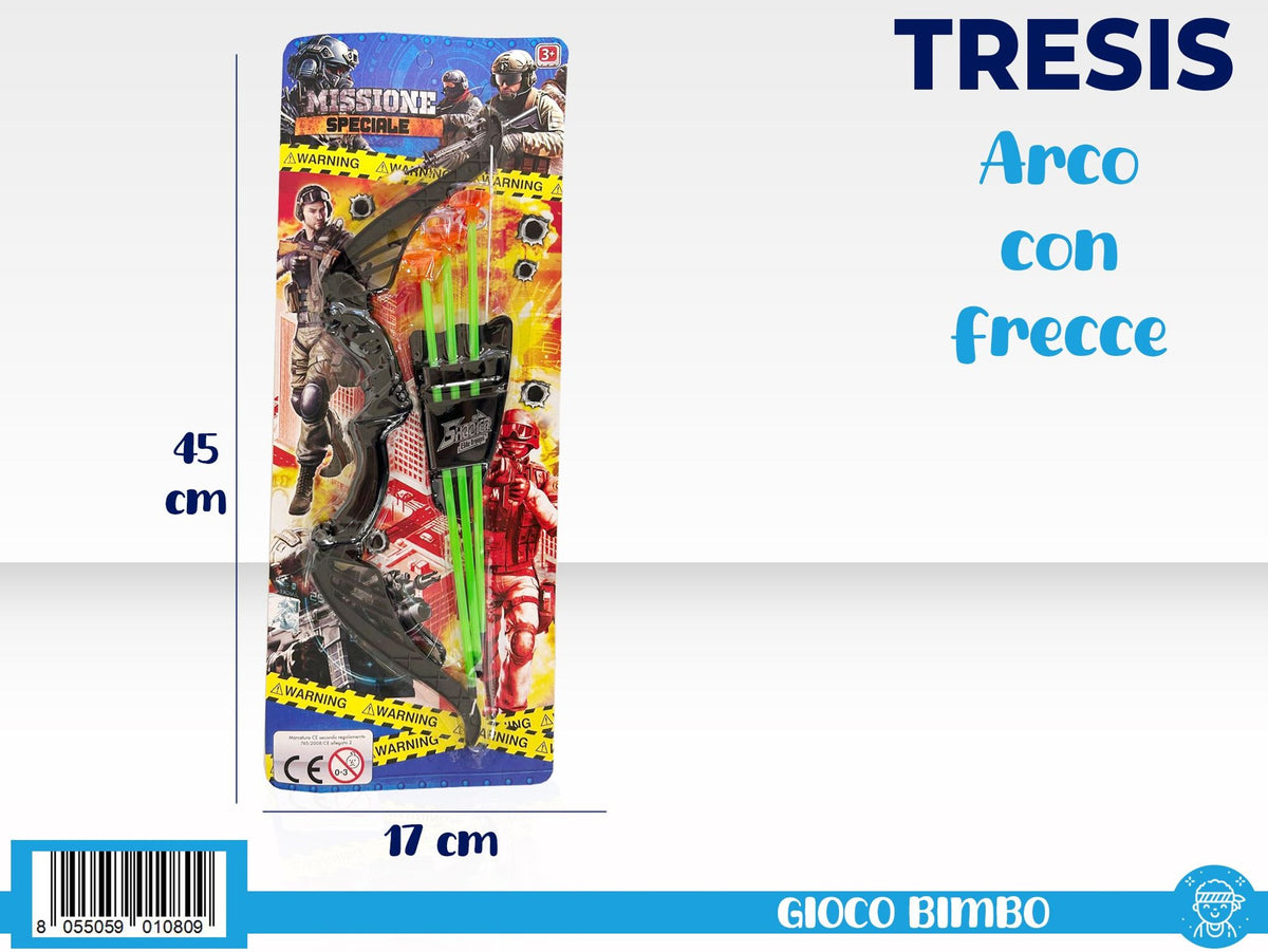 Set arco con frecce a ventosa giocattolo 55101