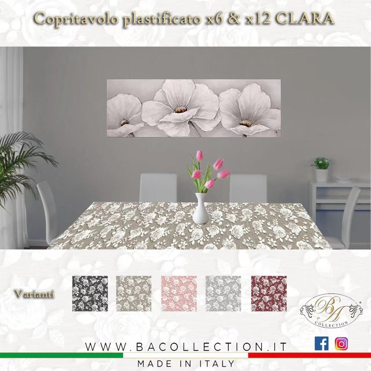 Tovaglia plastificata CLARA
