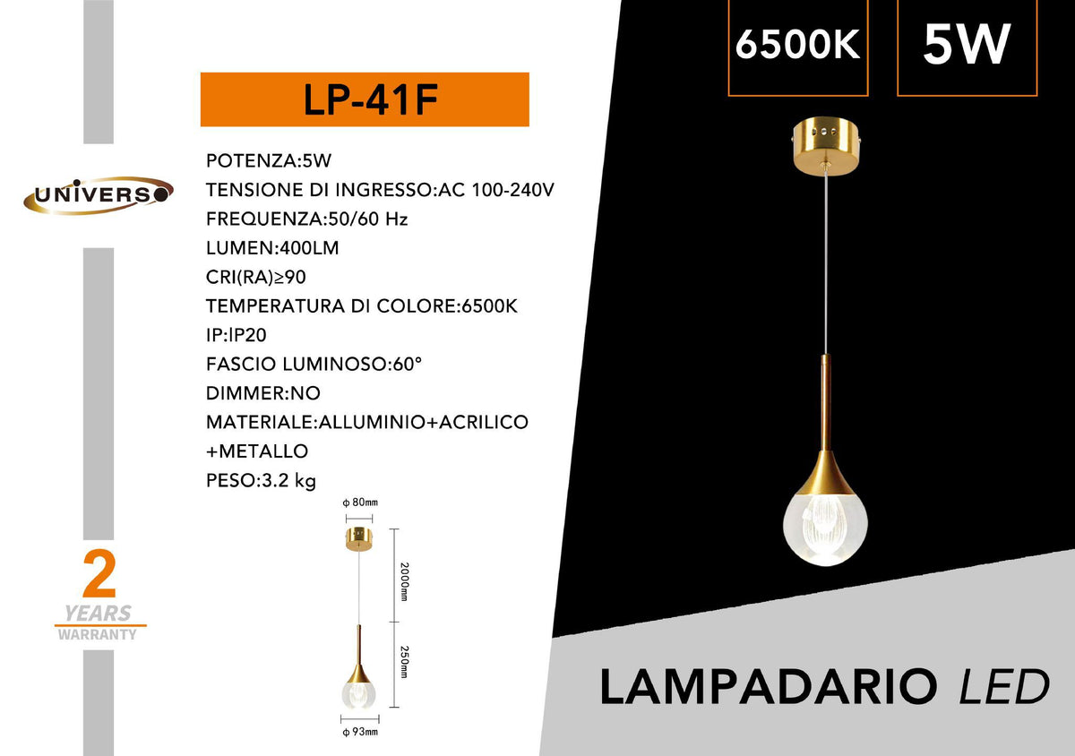 Lampadario Da Soffitto Universo – LP-41F
