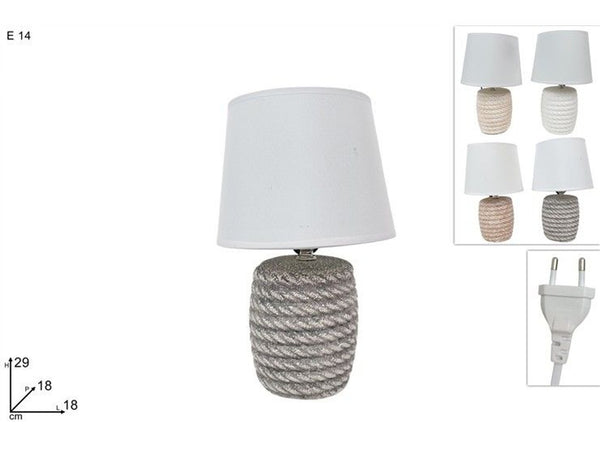 Lume 29 cm ceramica fantasia corda 4 col.
