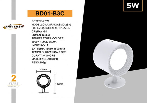 Applique Da Muro Universo – BD01-B3C