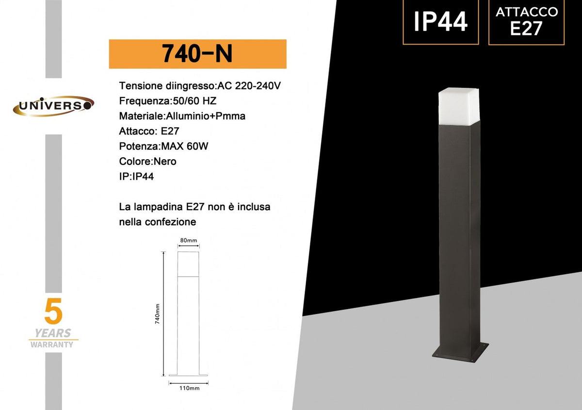 Luce da giardino e da percorso – 740-N