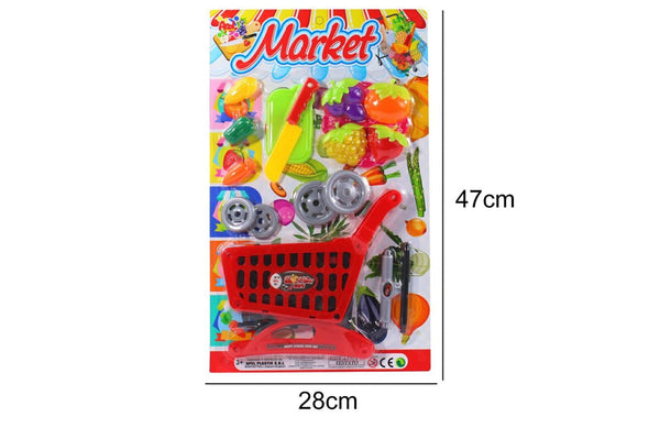 Carrello supermarket giocattolo con frutta AP37877