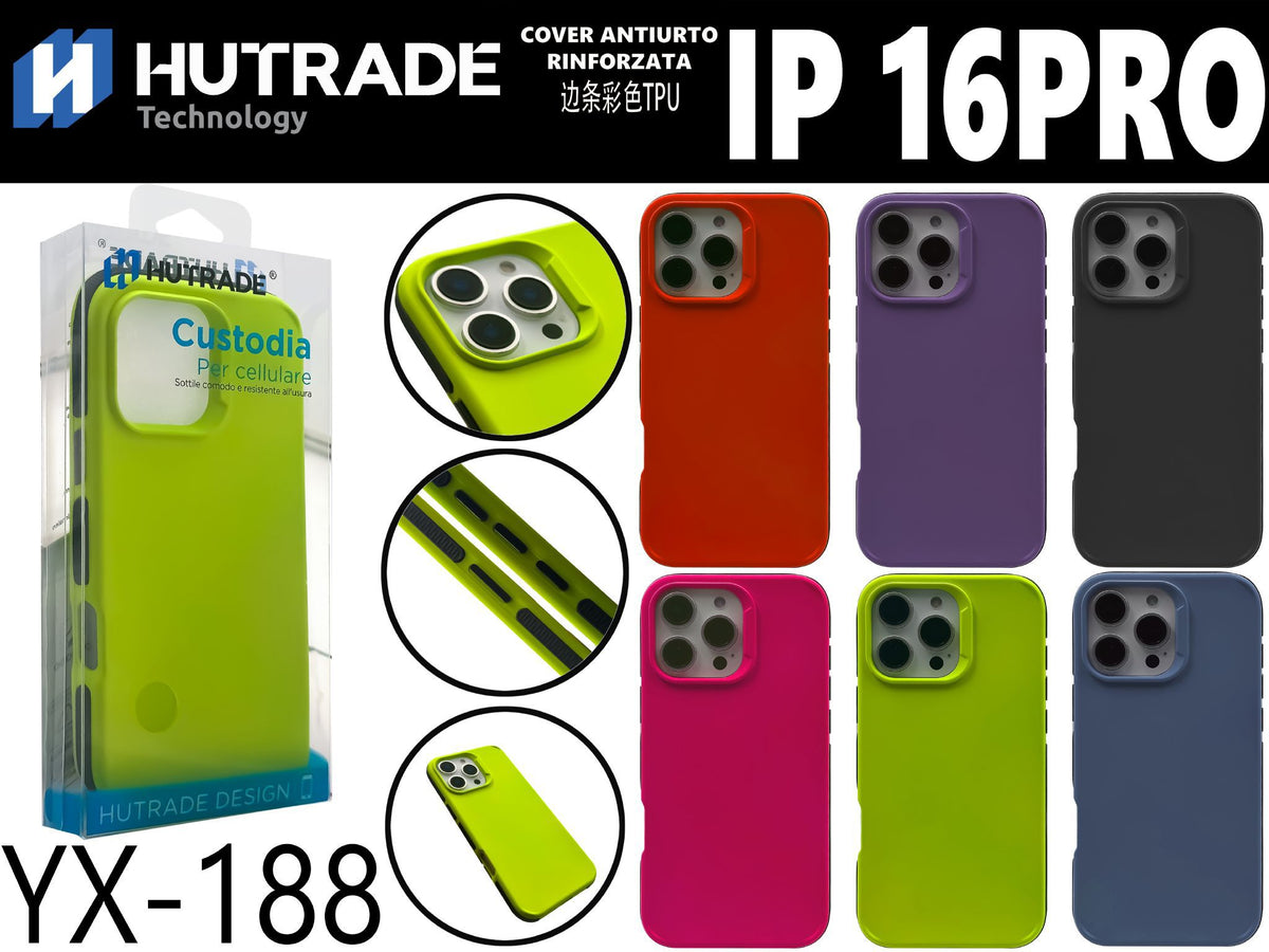YX-188 COVER COLORATA BICOLORE AI LATI IP16 PRO