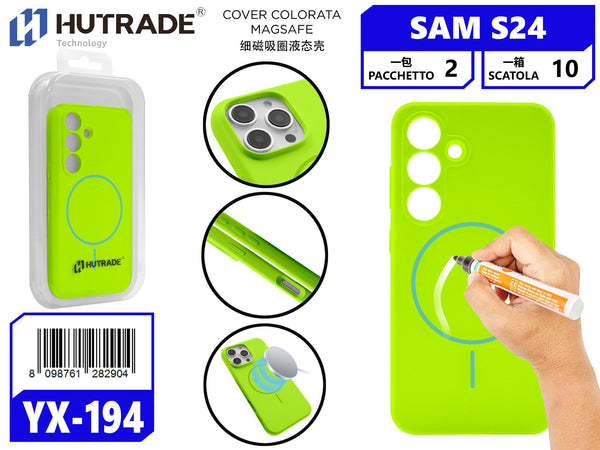 YX-194 COVER COLORATA MAGSAFE SAM S24 GIADA